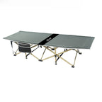 Portable Folding Bed Single Person Recliner for Office Nap & Outdoor Camping