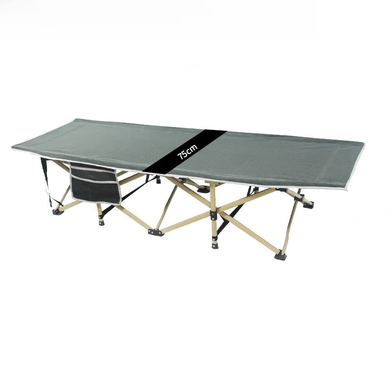 Portable Folding Bed Single Person Recliner for Office Nap & Outdoor Camping