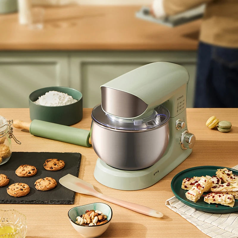Home Kitchen Stand Mixer with Tilt-Head Design and Beater Attachments – 5L, 1200W