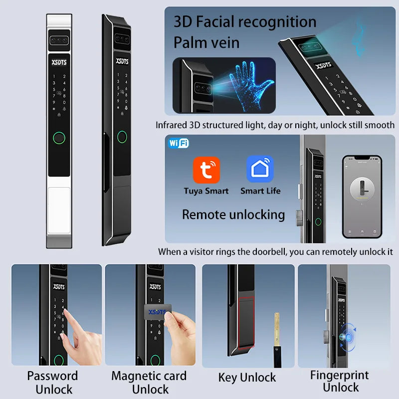Outdoor WiFi Smart Lock with Camera and Keypad