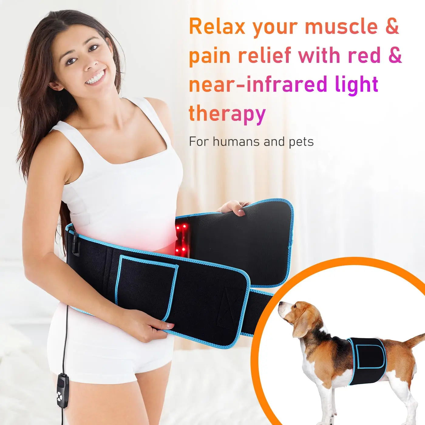 Body Slimming Belt with 105 Red Light LEDs