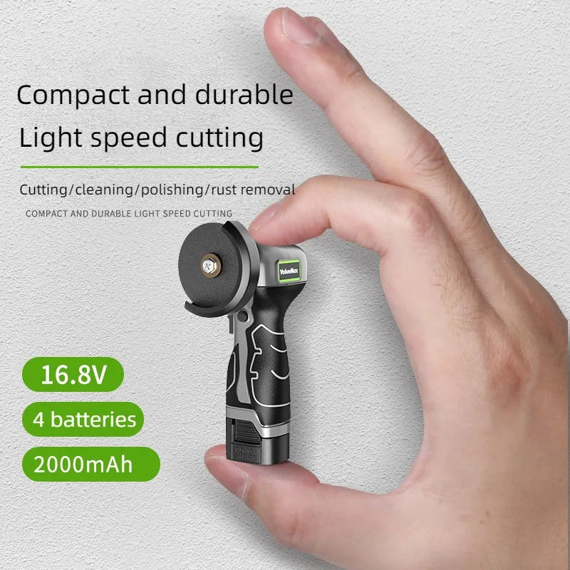 16.8V Cordless Angle Grinder Grey with Battery