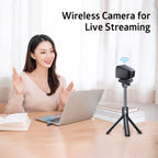 1080p Wireless Webcam with Microphone for PC and Streaming