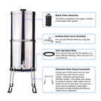 Portable 1 Gallon Stainless Steel Water Purifier for Home, Camping & Emergency Use