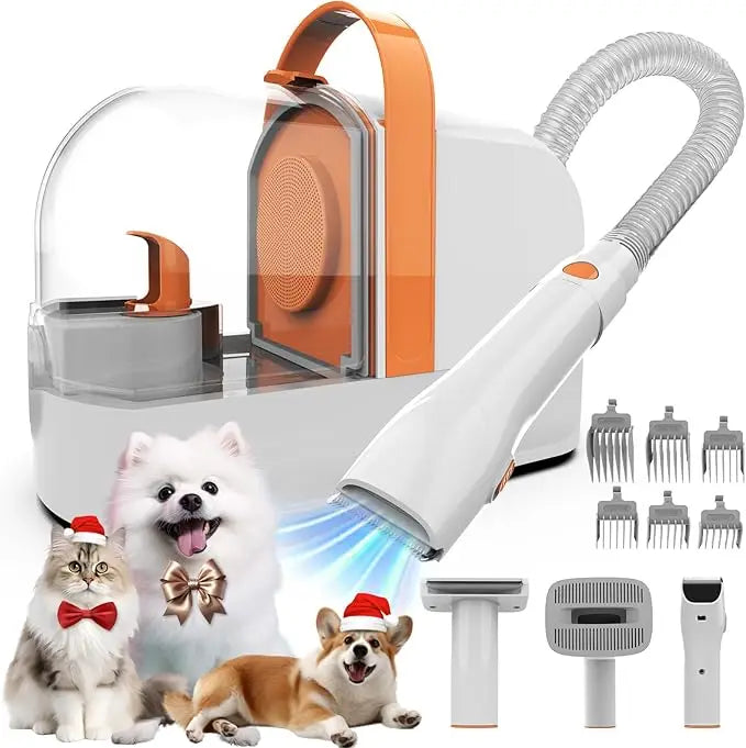 2L Pet Grooming Kit with Vacuum, Clippers & Brush