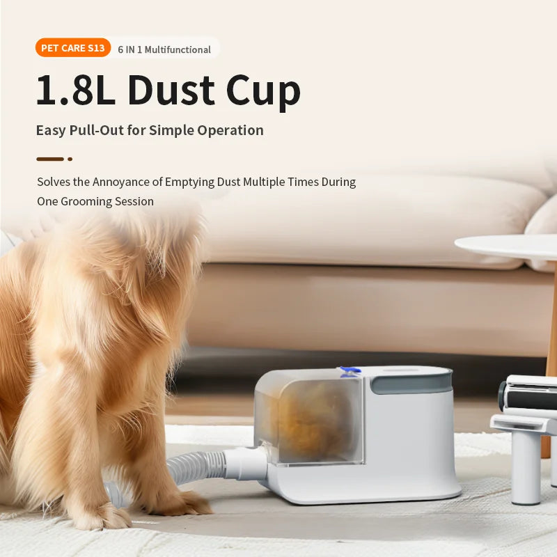 Multifunctional Pet Grooming Kit with Brush and Vacuum