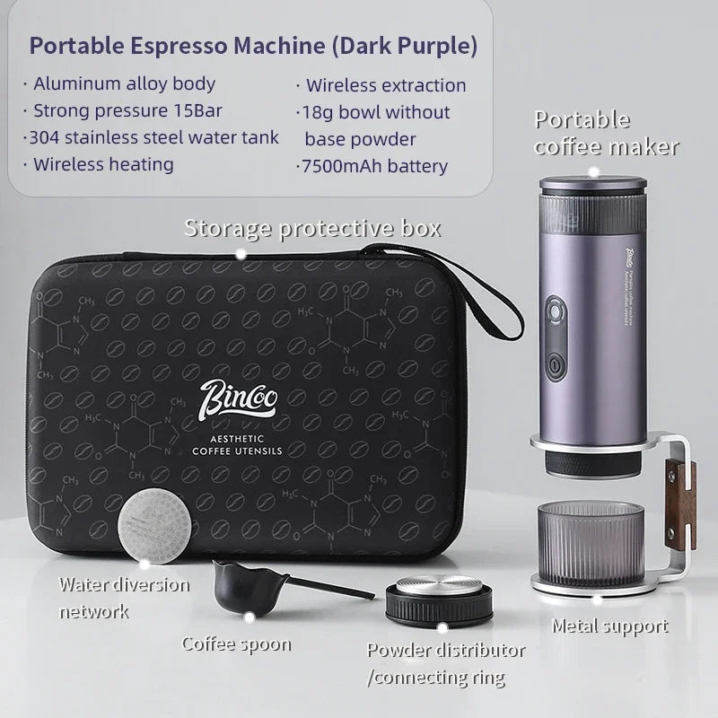 Cordless Espresso Coffee Machine for Travel and Camping