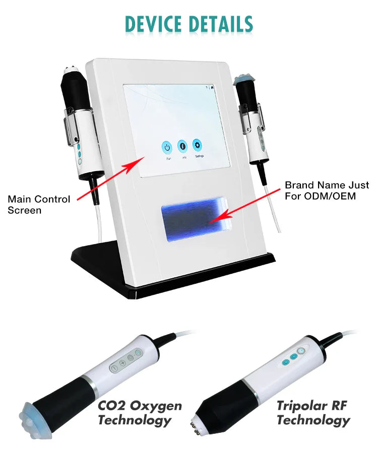 2-in-1 CO2 Oxy Facial Machine for Skin Rejuvenation
