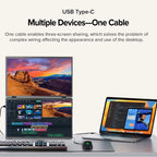 15.6" Folding Dual Portable USB-C Monitor – IPS Full HD Display with Stand & HDMI Support