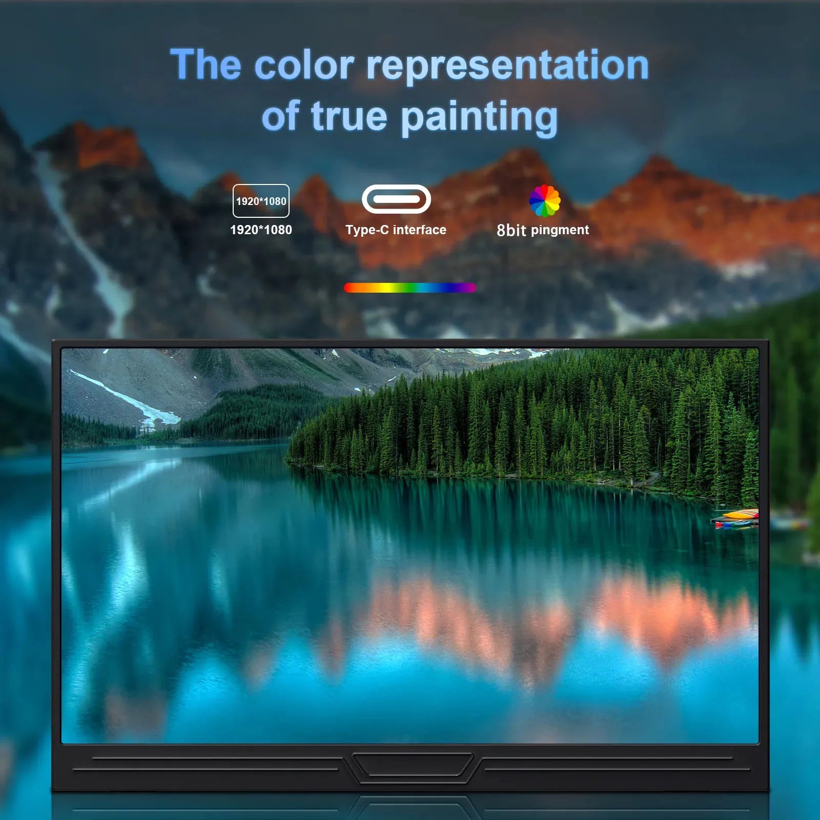 Portable 15.6" 1080p Gaming Monitor with HDR & Speakers