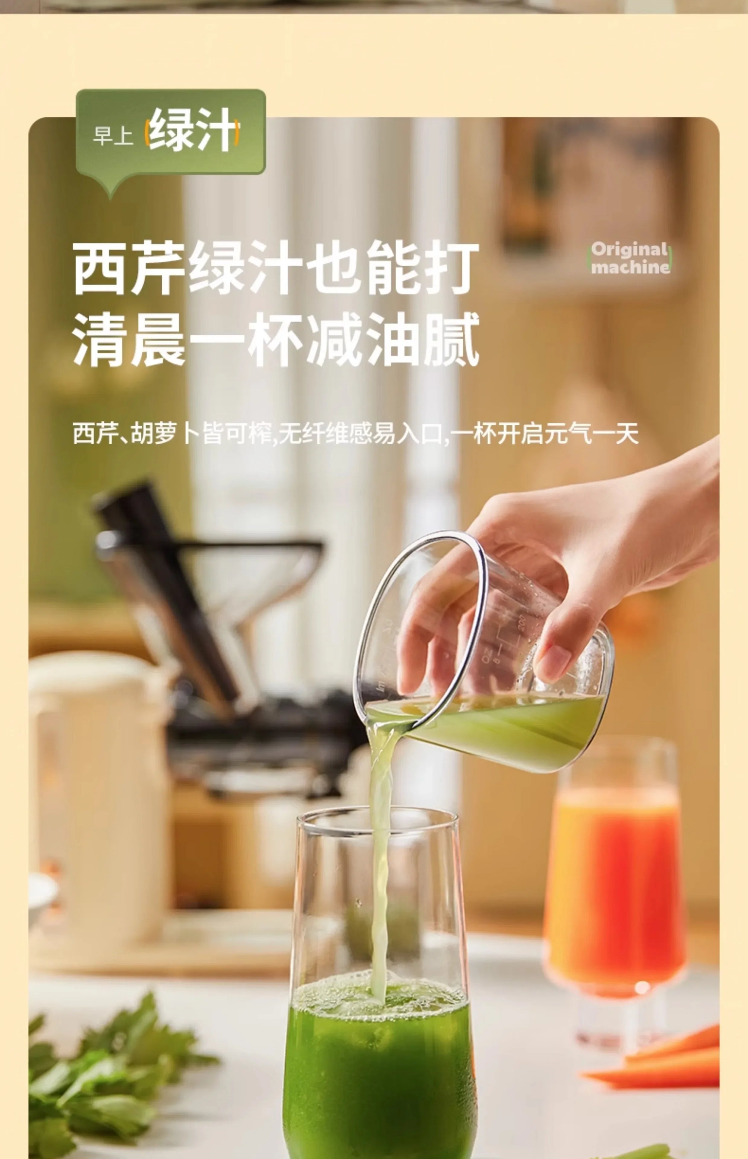Mini Automatic Juice Extractor 100W for Home Use