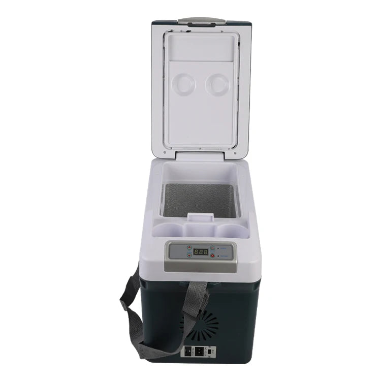 Mini Electric 15L Car Fridge Freezer for Home & Travel Blue