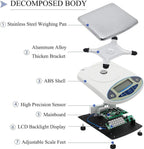0.001g Digital Analytical Balance with 500g Capacity & Wind Shield