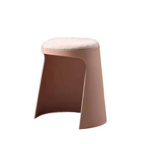 Modern Plastic Stackable Stool 36x42cm Minimalist Footrest for Living Room, Bedroom or Office