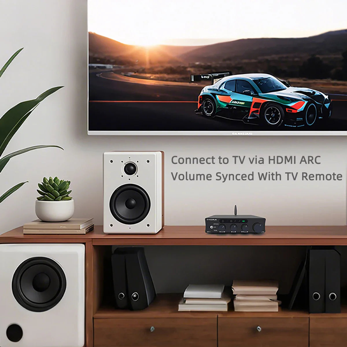 2.1 Channel Bluetooth Amplifier with HDMI ARC and USB