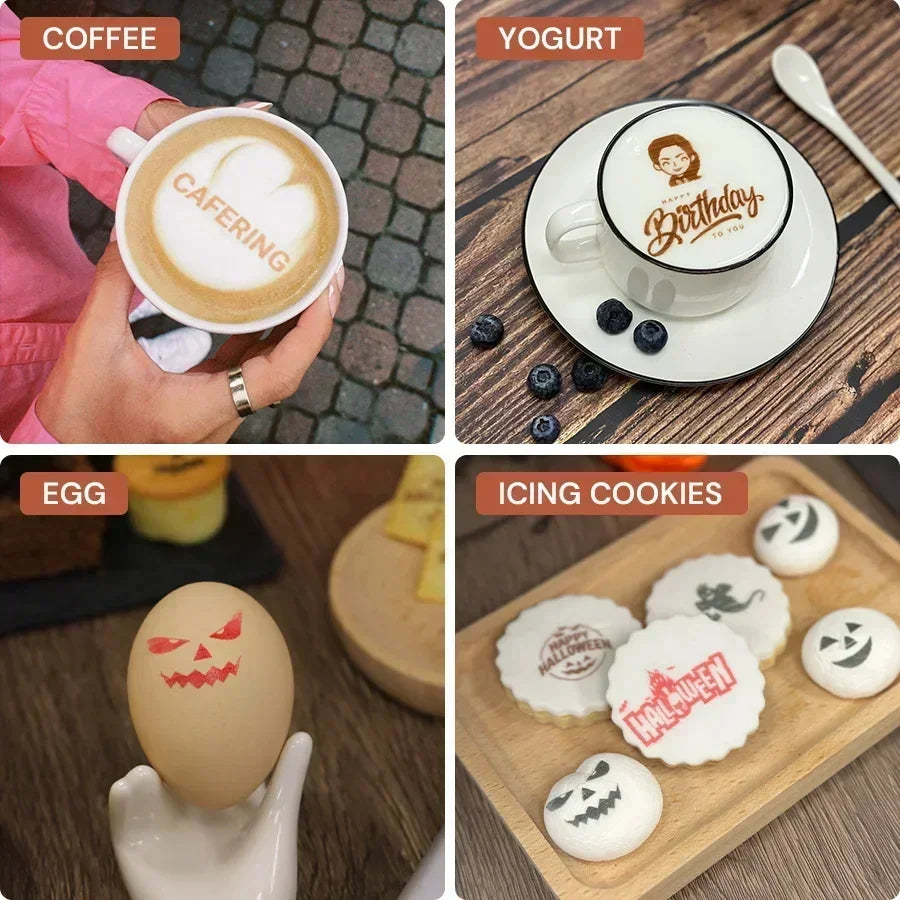 Rechargeable PrintPen for Custom Food Surface Decoration