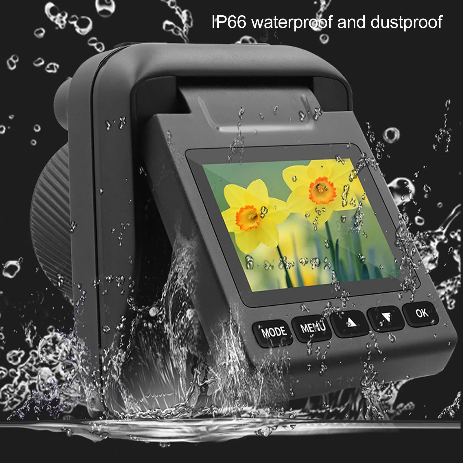 4K 32MP Time Lapse Camera with LCD, Waterproof, for Outdoor Construction