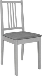 Modern Solid Wood Kitchen & Dining Chairs with Cushions – Set of 4