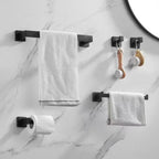 Wall-Mounted Bathroom Set, 40cm Towel Rail, Hooks, Holder