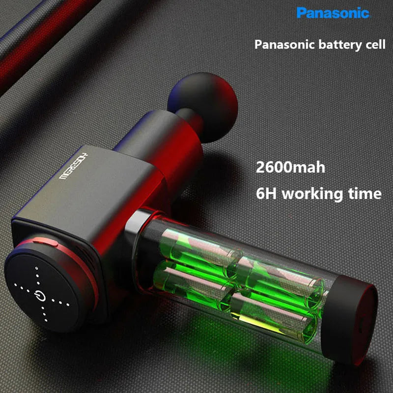 Professional Muscle Massager 220W Brushless Motor for Home or Gym Use Black