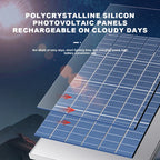 Solar Powered Desktop Fan – Quiet, Foldable, Solar Charging