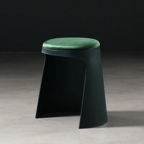 Modern Plastic Stackable Stool 36x42cm Minimalist Footrest for Living Room, Bedroom or Office