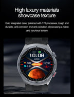 Blue Smartwatch with Medical-Grade ECG & Fitness Tracker