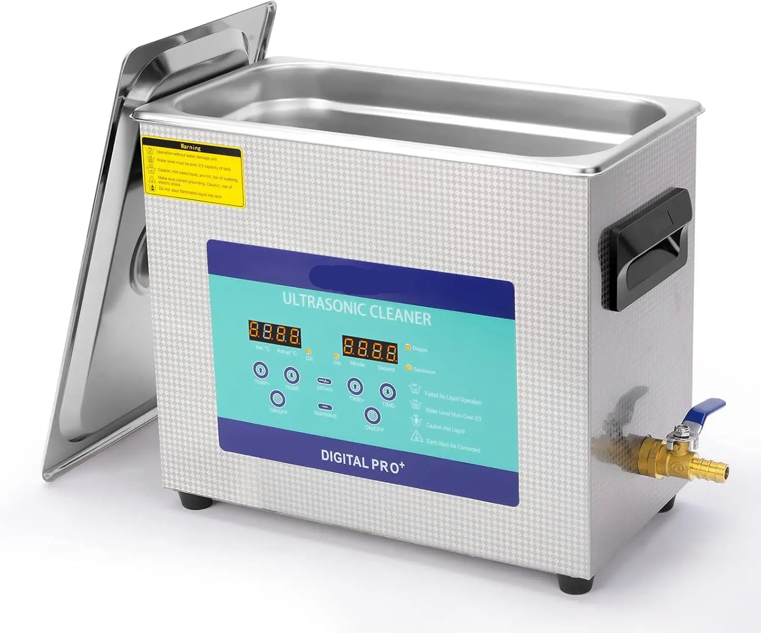 Portable 6.5L Ultrasonic Cleaning Machine with Adjustable Timer & Heater Workshop & Home Use