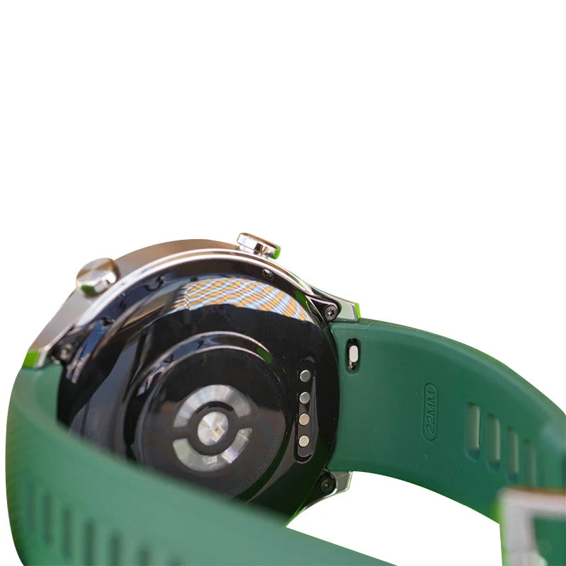 1.43” Green Fitness Smartwatch with Dual-Band GPS & Wear OS