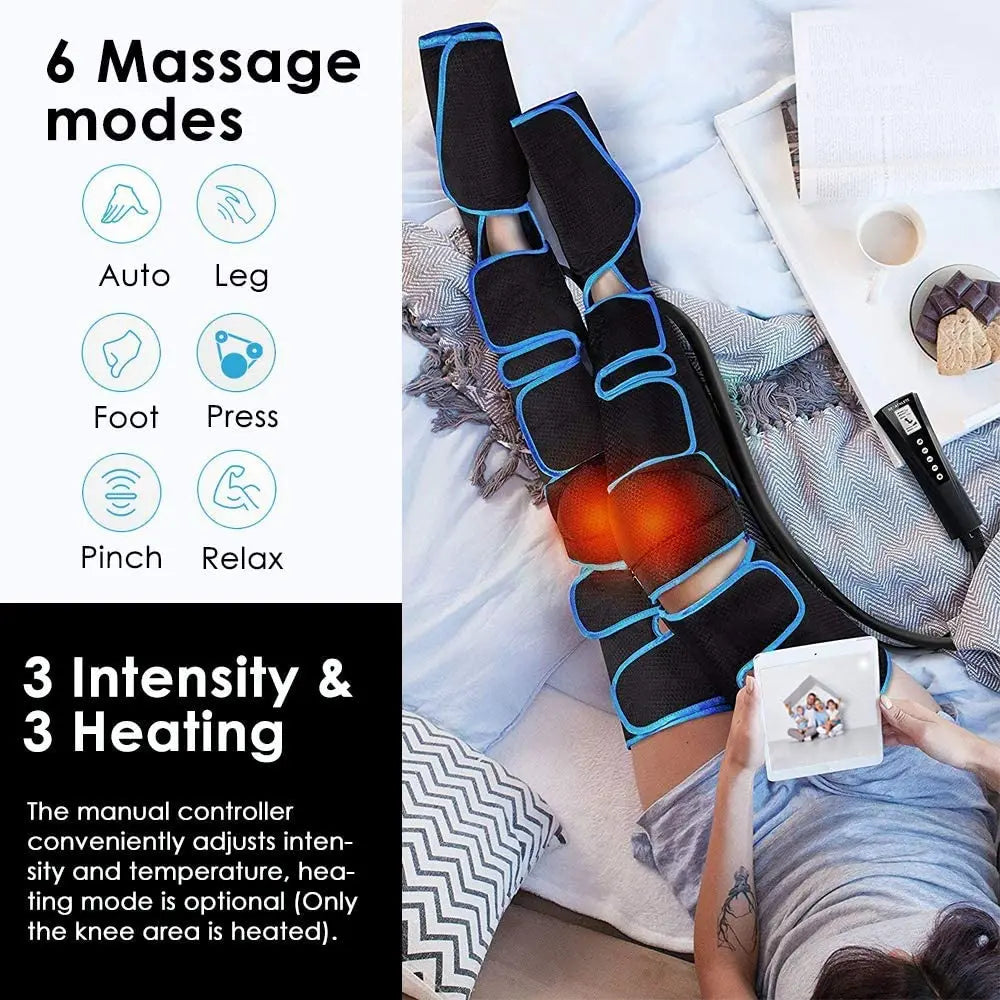 Electric Leg Massager with Air Compression and Heating