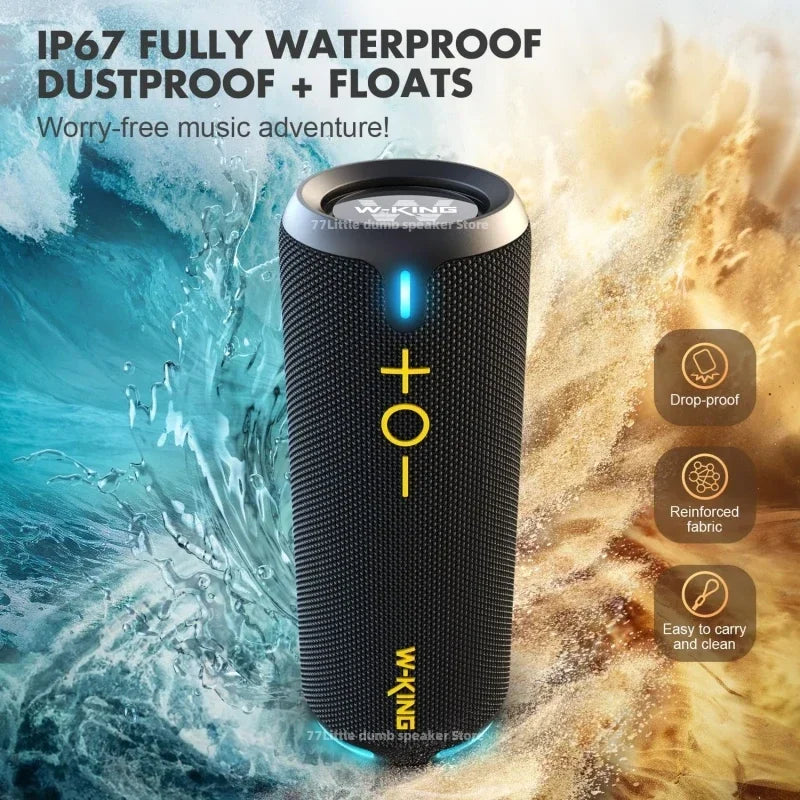 Waterproof Outdoor Bluetooth Speaker with 24Hr Battery & TWS Black