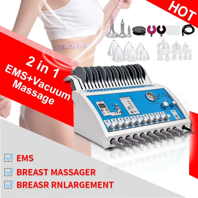 2-in-1 EMS Vacuum Breast Lifting & Slimming Machine