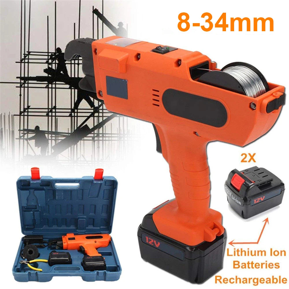 12V Automatic Rebar Tying Machine with 2 Batteries