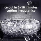 Portable Ice Maker with Self-Cleaning & Quick 9-Min Ice Making for Home Countertops