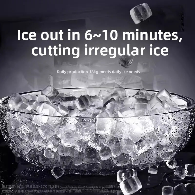 Portable Ice Maker with Self-Cleaning & Quick 9-Min Ice Making for Home Countertops