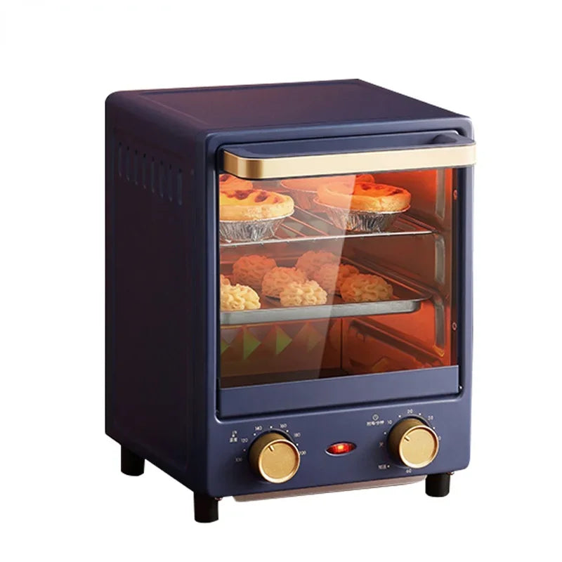 12L Electric Mini Oven with Timer and Quartz Heating