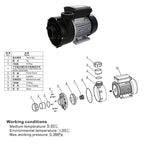 Compact 220V Whirlpool Booster Pump for Bath & Water Flow