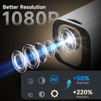 1080P Mini Projector with Auto Focus and Android 11