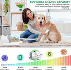 7-in-1 White Pet Grooming Kit with Low Noise Vacuum