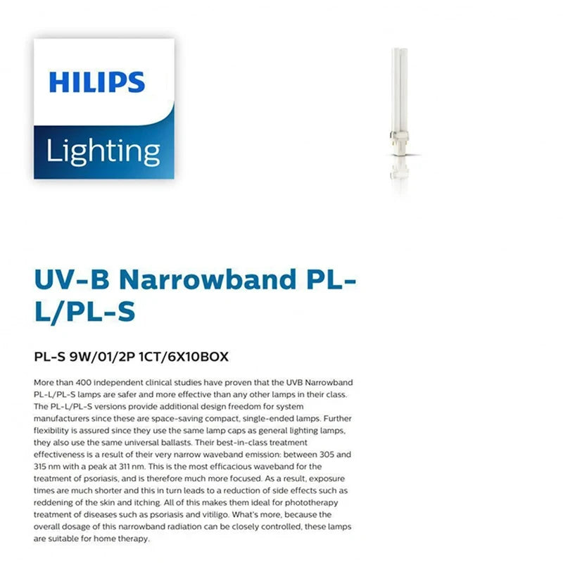 Handheld 311nm UVB Phototherapy Lamp Treat Psoriasis, Eczema & Vitiligo at Home 220V AU