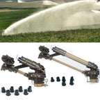 2" Long-Range Agricultural Sprinkler 360° Automatic Gear Drive, Heavy Duty Metal Rain Gun
