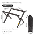Folding Ice Bucket Rack Compact Aluminum Stand for Travel, BBQs, Trekking & Outdoor Entertaining