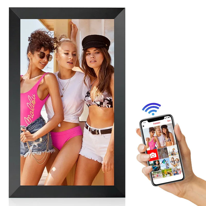 1080p 15.6" WiFi Digital Frame – Touch Display, 32GB, Black-AU Plug