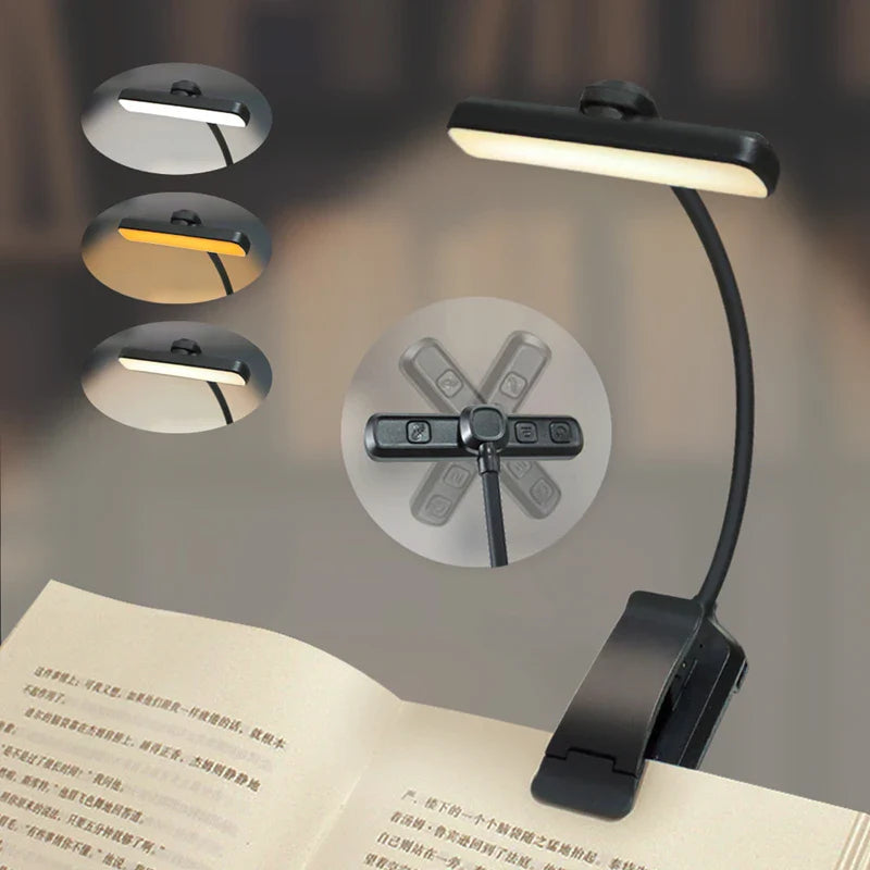 Flexible  Battery Rechargeable Warm/Cool LED Reading Lamp