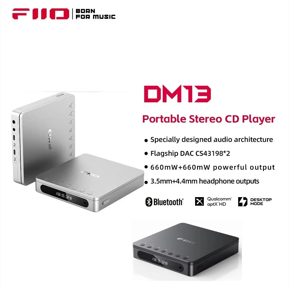 Bluetooth High-Fidelity CD Player with 4.4mm Balanced Audio