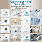 Rechargeable 8-in-1 Cordless Rotating Cleaning Brush for Home & Kitchen
