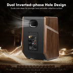 120W Bluetooth Bookshelf Speakers with Subwoofer Output