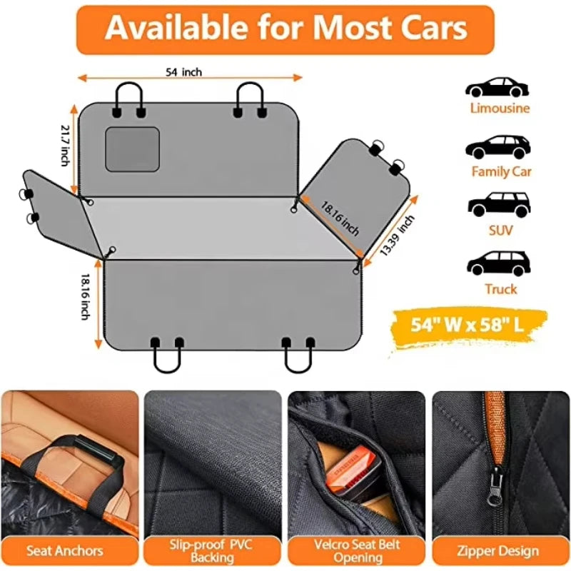 Heavy-Duty Oxford Pet Travel Mat for Dogs & Cats – Waterproof & Washable