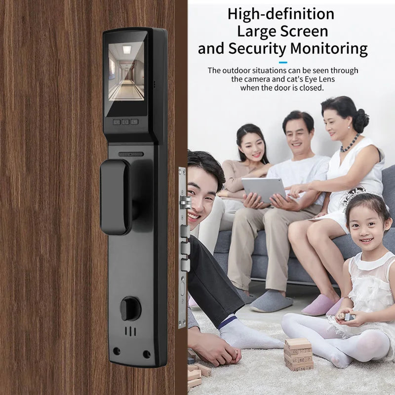 Intelligent Fingerprint & Password Electronic Door Lock