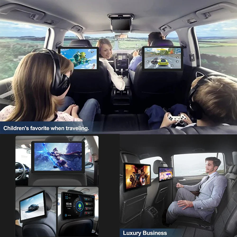 10.1in Android 13 Car Headrest Monitor with CarPlay 32GB